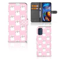 Motorola Moto E32 | Moto E32s | Telefoonhoesje | Met pasjeshouder | Sleeping Cats