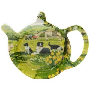 Theezakhouder met schaap en collie print