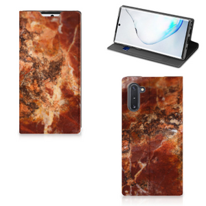 Samsung Galaxy Note 10 Standcase Marmer Bruin