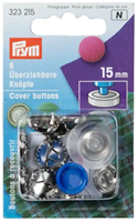 Prym Stofknopen met Matrijs Zilver 11 mm