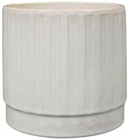 TS Collection bloempot sarien keramiek 21x19cm off white