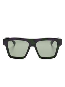 Gucci Eyewear lunettes de soleil à monture rectangulaire - Vert