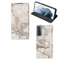 Samsung Galaxy S21 FE | Standcase | Marmer Beige