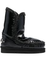 Mou bottes Eskimo en cuir - Noir