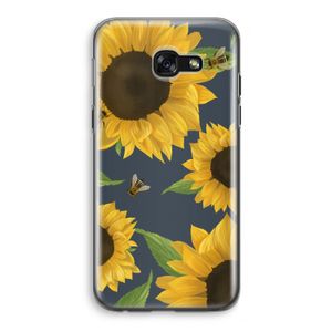Sunflower and bees: Samsung Galaxy A5 (2017) Transparant Hoesje