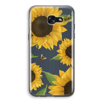 Sunflower and bees: Samsung Galaxy A5 (2017) Transparant Hoesje