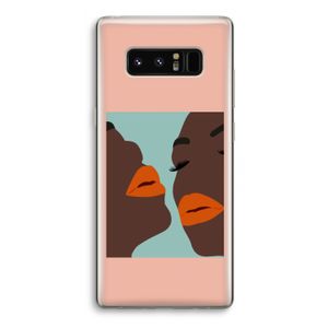 Orange lips: Samsung Galaxy Note 8 Transparant Hoesje