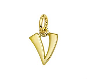 TFT Bedel Letter V Goud