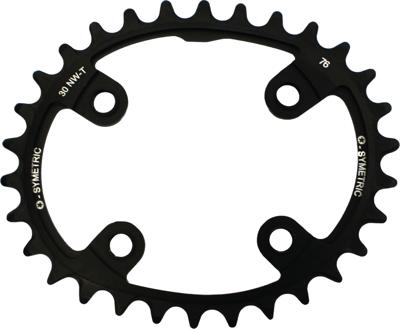 O.symetric Chain ring 32t alu black