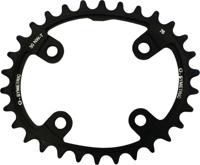 O.symetric Chain ring 32t alu black