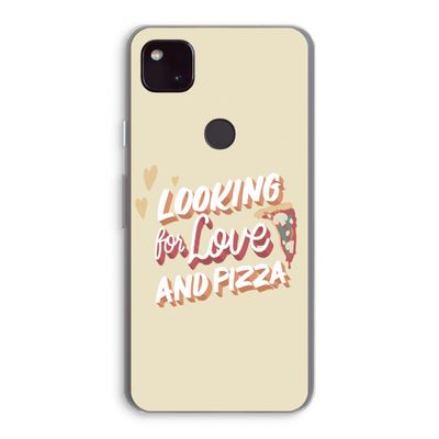 Pizza is the answer: Google Pixel 4a 5G Transparant Hoesje