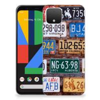 Google Pixel 4 | Siliconen hoesje | met foto Kentekenplaten