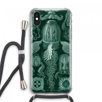 Haeckel Cubomedusae: iPhone XS Max Transparant Hoesje met koord