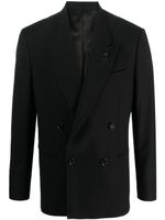 Lardini blazer en laine à boutonnière croisée - Noir