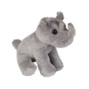 Zittende neushoorn knuffels 15 cm