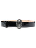 Philipp Plein ceinture à boucle tête de mort - Noir - thumbnail