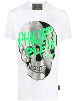 Philipp Plein t-shirt à imprimé tête de mort - Blanc