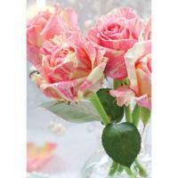 Wenskaarten blanco bloem pak a 10 stuks Wenskaarten blanco bloem pak a 10 stuks