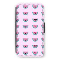 Smiley watermeloenprint: iPhone 11 Flip Hoesje