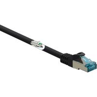 Renkforce RF-5047480 RJ45 Netwerkkabel, patchkabel CAT 6A S/FTP 0.50 m Zwart Vlambestendig 1 stuk(s) - thumbnail