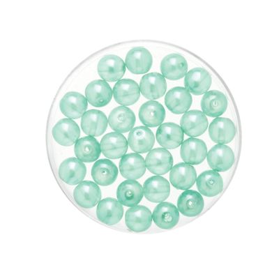 250x stuks sieraden maken Boheemse glaskralen in het transparant aqua blauw van 6 mm