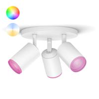 Philips 3-lichts opbouwspot Hue Fugato - White and color wit 915005761501