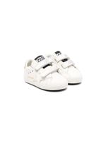 Golden Goose Kids baskets en cuir à attache scratch - Blanc