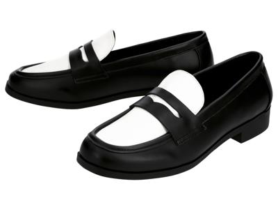 esmara Dames loafers (Zwart/wit, 36)