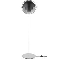 Gubi Multi-Lite Vloerlamp - Chroom & Mat zwart