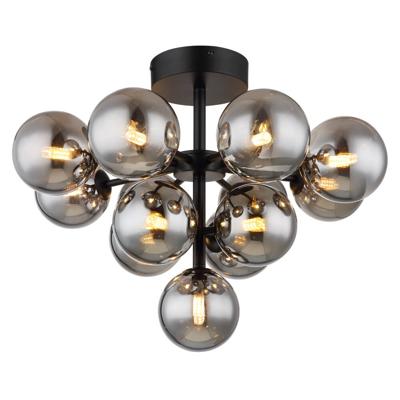 Globo Zwarte plafondlampGrappy 13-lichts - 56143-13D