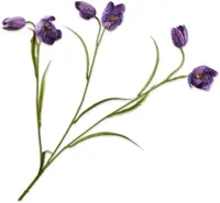Silk-ka kunsttak fritillaria 64cm lavendel