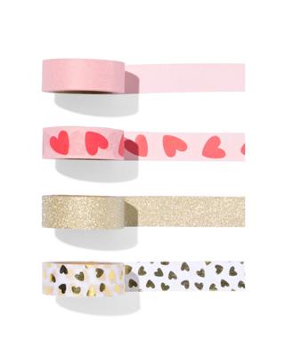 HEMA Washi Tape Hart - 4 Stuks