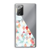 Gekleurde driehoekjes pastel: Samsung Galaxy Note 20 / Note 20 5G Transparant Hoesje