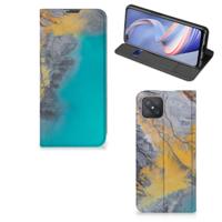 OPPO Reno4 Z 5G | Standcase | Marble Blue Gold