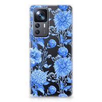 TPU Case voor Xiaomi 12T | 12T Pro Flowers Blue