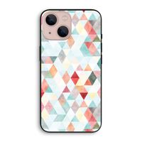 Gekleurde driehoekjes pastel: iPhone 13 mini Biologisch afbreekbaar hoesje