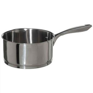 Steelpan/sauspan - Alle kookplaten geschikt - zilver - dia 20 cm - rvs