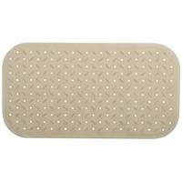 MSV Douche|bad anti-slip mat badkamer - rubber - beige - 36 x 65 cm