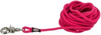 TRIXIE HONDENRIEM SLEEPLIJN ROND MET TRIGGER SNAP HAAK FUCHSIA ROZE 5 MTRX0,6 CM