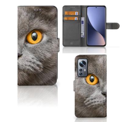 Telefoonhoesje | Met pasjeshouder | Xiaomi 12 | 12X Britse Korthaar