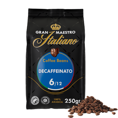Gran Maestro Italiano - koffiebonen - Decaffeinato (250 gram)