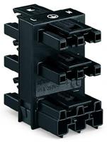 WAGO 770-608 Connector WINSTA MIDI Stekker, recht Totaal aantal polen: 3 25 A Zwart 25 stuk(s)