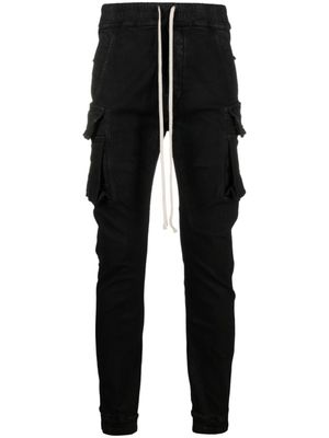 Rick Owens DRKSHDW pantalon slim Mastodon à lien de resserrage - Noir