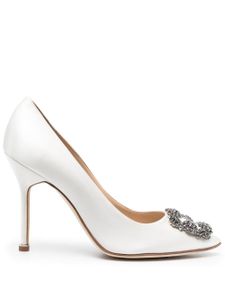 Manolo Blahnik escarpins Hangisi 90 mm - Blanc