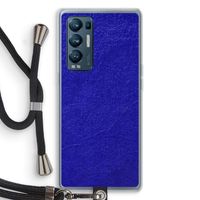 Majorelle Blue: Oppo Find X3 Neo Transparant Hoesje met koord