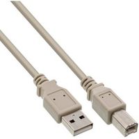 InLine 34555H USB-kabel 5 m USB A USB B Beige - thumbnail
