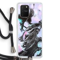 Pastel zwart: Samsung Galaxy S10 Lite Transparant Hoesje met koord