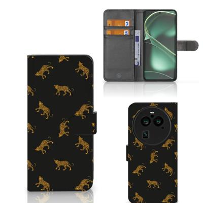 Telefoonhoesje | Met pasjeshouder | voor OPPO Find X6 Pro Leopards