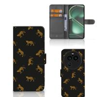 Telefoonhoesje | Met pasjeshouder | voor OPPO Find X6 Pro Leopards
