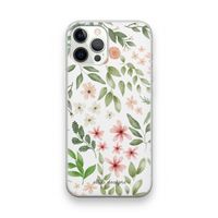 Botanical sweet flower heaven: iPhone 12 Pro Transparant Hoesje